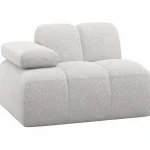 Hot WOOOD Mojo 1-zits Element Arm Links Bouclé Ecru Melange