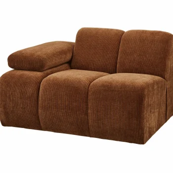 Hot WOOOD Mojo 1-zits Element Arm Links Ribstof Roestbruin