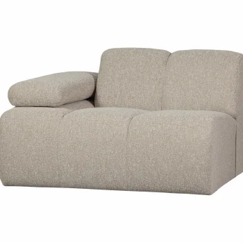 Discount WOOOD Mojo 1-zits Element Arm Links Bouclé Beige Melange