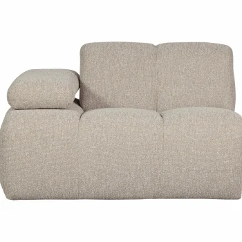 Discount WOOOD Mojo 1-zits Element Arm Links Bouclé Beige Melange