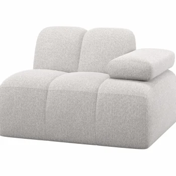 Best WOOOD Mojo 1-zits Element Arm Rechts Bouclé Ecru Melange