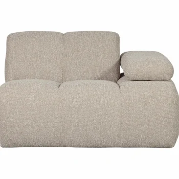Outlet WOOOD Mojo 1-zits Element Arm Rechts Bouclé Beige Melange