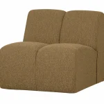 Outlet WOOOD Mojo 1-zits Element Bouclé Geel/bruin Melange