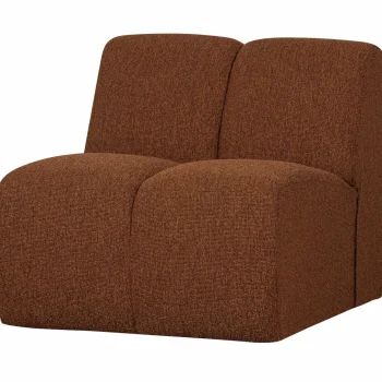 Online WOOOD Mojo 1-zits Element Bouclé Roestbruin Melange