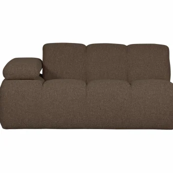 Clearance WOOOD Mojo 1,5-zits Element Arm Links Bouclé Bruin Melange