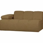 Outlet WOOOD Mojo 1,5-zits Element Arm Links Bouclé Geel/bruin Melange