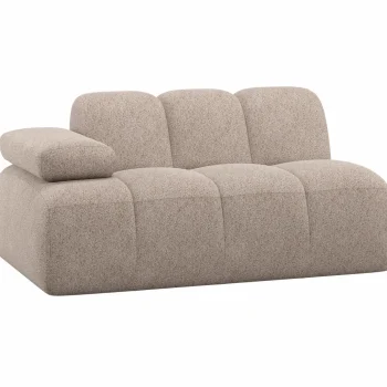 Online WOOOD Mojo 1,5-zits Element Arm Links Wollig Donkerzand