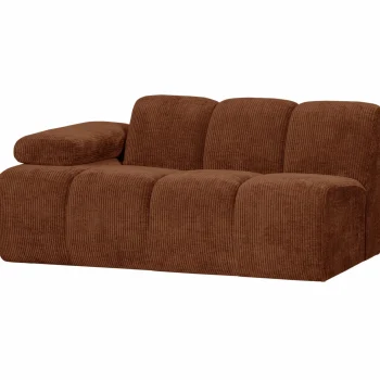 New WOOOD Mojo 1,5-zits Element Arm Links Ribstof Roestbruin