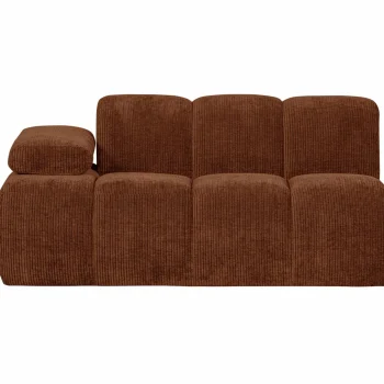 New WOOOD Mojo 1,5-zits Element Arm Links Ribstof Roestbruin