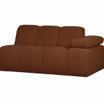 Sale WOOOD Mojo 1,5-zits Element Arm Rechts Bouclé Roestbruin Melange