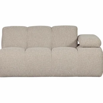 Fashion WOOOD Mojo 1,5-zits Element Arm Rechts Bouclé Beige Melange