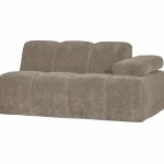 Outlet WOOOD Mojo 1,5-zits Element Arm Rechts Ribstof Donkerzand