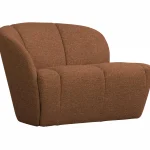 Hot WOOOD Mojo 2-zits Bankje Links Bouclé Roestbruin Melange