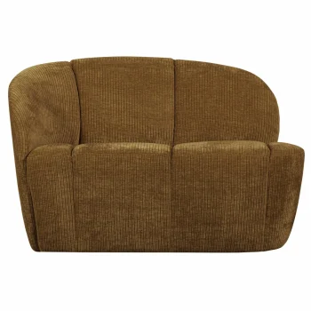 Best WOOOD Mojo 2-zits Bankje Links Ribstof Honinggeel