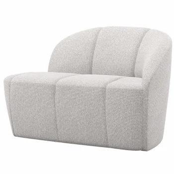 Hot WOOOD Mojo 2-zits Bankje Rechts Bouclé Ecru Melange