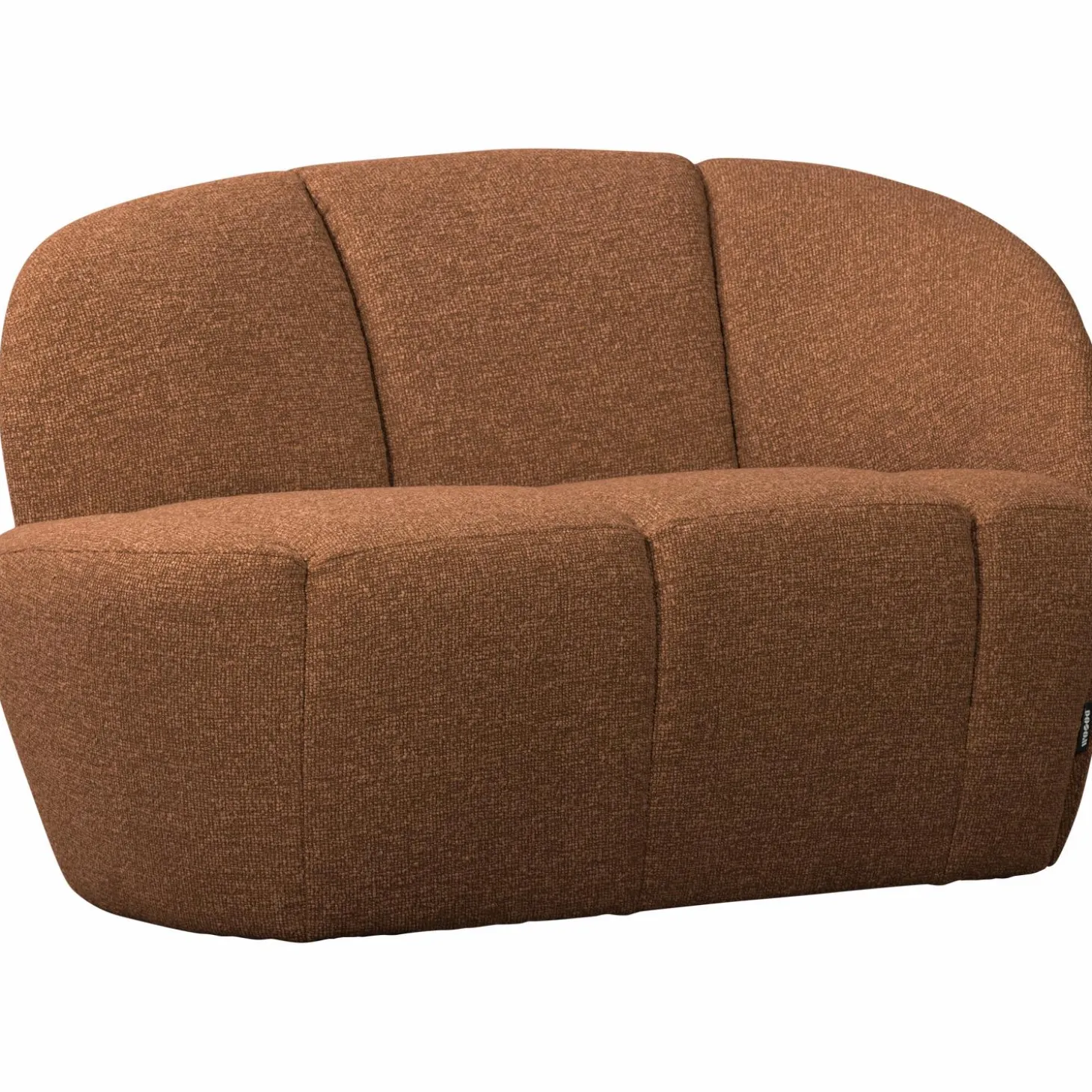 mojo-2-zits-bankje-rechts-bouc-qqOshpOO-2.webp Best WOOOD Mojo 2-zits Bankje Rechts Bouclé Roestbruin Melange