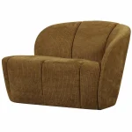 Fashion WOOOD Mojo 2-zits Bankje Rechts Ribstof Honinggeel