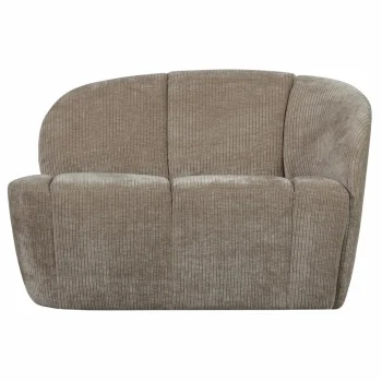 Online WOOOD Mojo 2-zits Bankje Rechts Ribstof Donker Zand Donkerzand