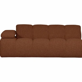 Outlet WOOOD Mojo 2-zits Element Arm Links Bouclé Roestbruin Melange