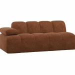 Outlet WOOOD Mojo 2-zits Element Arm Links Wollig Roestbruin