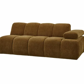 Sale WOOOD Mojo 2-zits Element Arm Rechts Ribstof Honinggeel