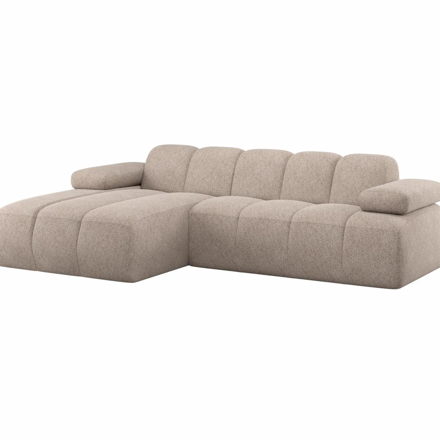 mojo-chaise-longue-bank-links-kOmbBUuZ-0.webp Clearance WOOOD Mojo Chaise Longue Bank Links Wollig Donkerzand
