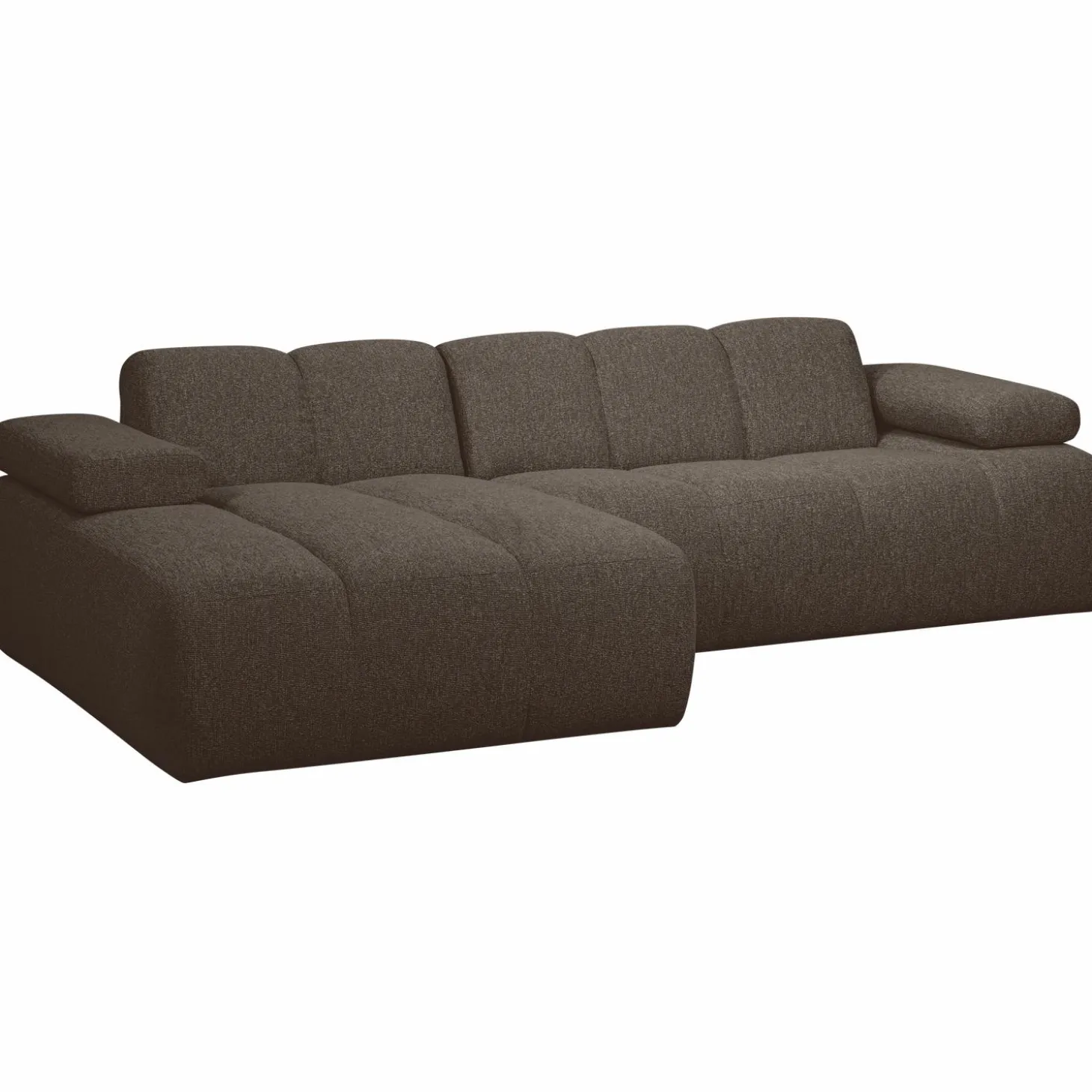 mojo-chaise-longue-bank-links-lrZDopZX-4.webp Outlet WOOOD Mojo Chaise Longue Bank Links Bouclé Bruin Melange