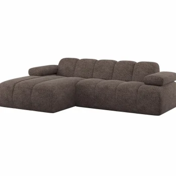 Outlet WOOOD Mojo Chaise Longue Bank Links Wollig Bruin