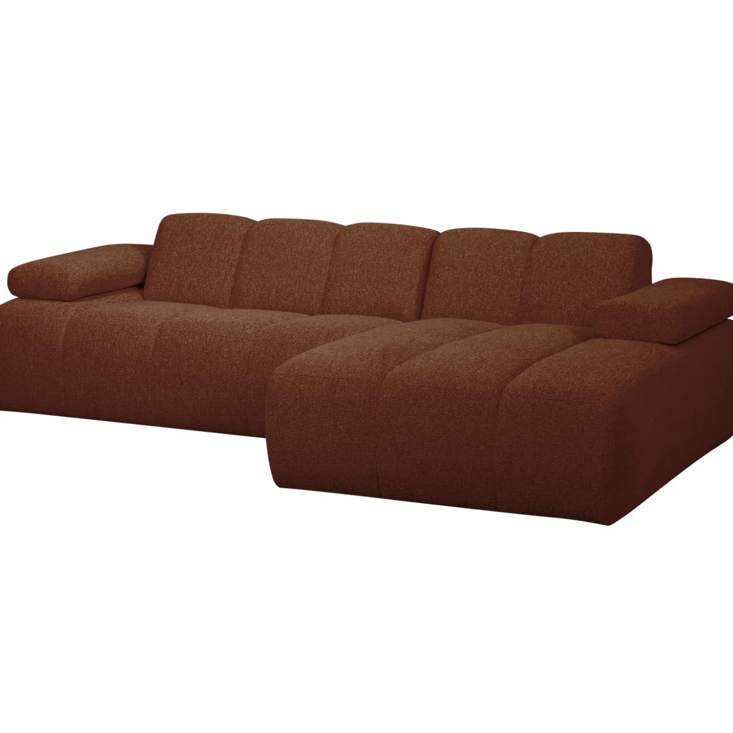mojo-chaise-longue-bank-rechts-RPCpgdiS-0.webp Outlet WOOOD Mojo Chaise Longue Bank Rechts Bouclé Roestbruin Melange