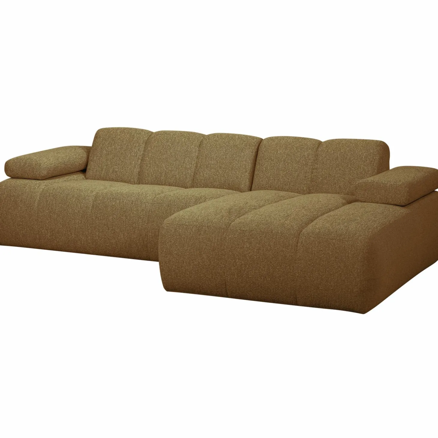 mojo-chaise-longue-bank-rechts-vWQZAOKL-0.webp Sale WOOOD Mojo Chaise Longue Bank Rechts Bouclé Geel Bruin Melange Geel/bruin Melange