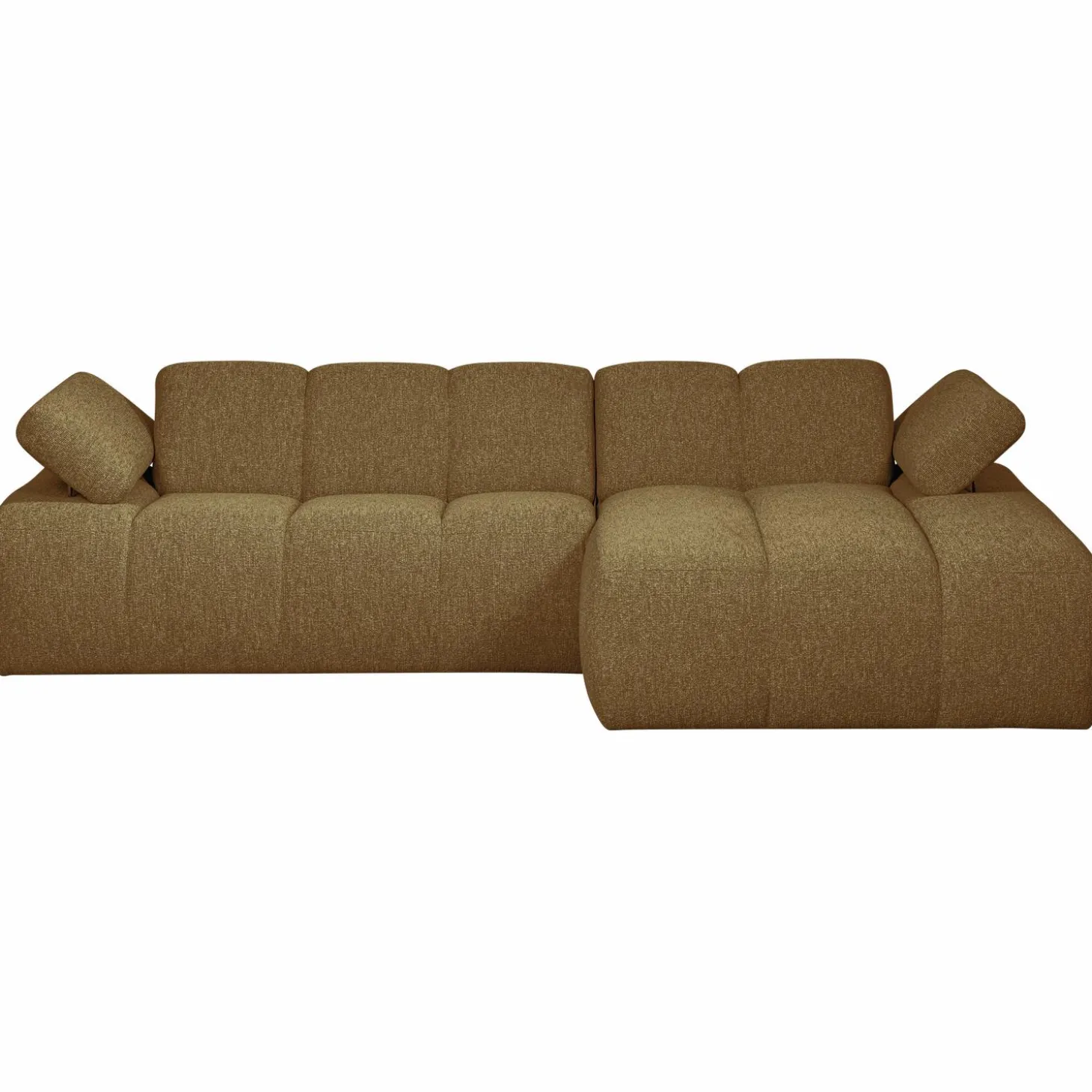 mojo-chaise-longue-bank-rechts-vWQZAOKL-2.webp Sale WOOOD Mojo Chaise Longue Bank Rechts Bouclé Geel Bruin Melange Geel/bruin Melange