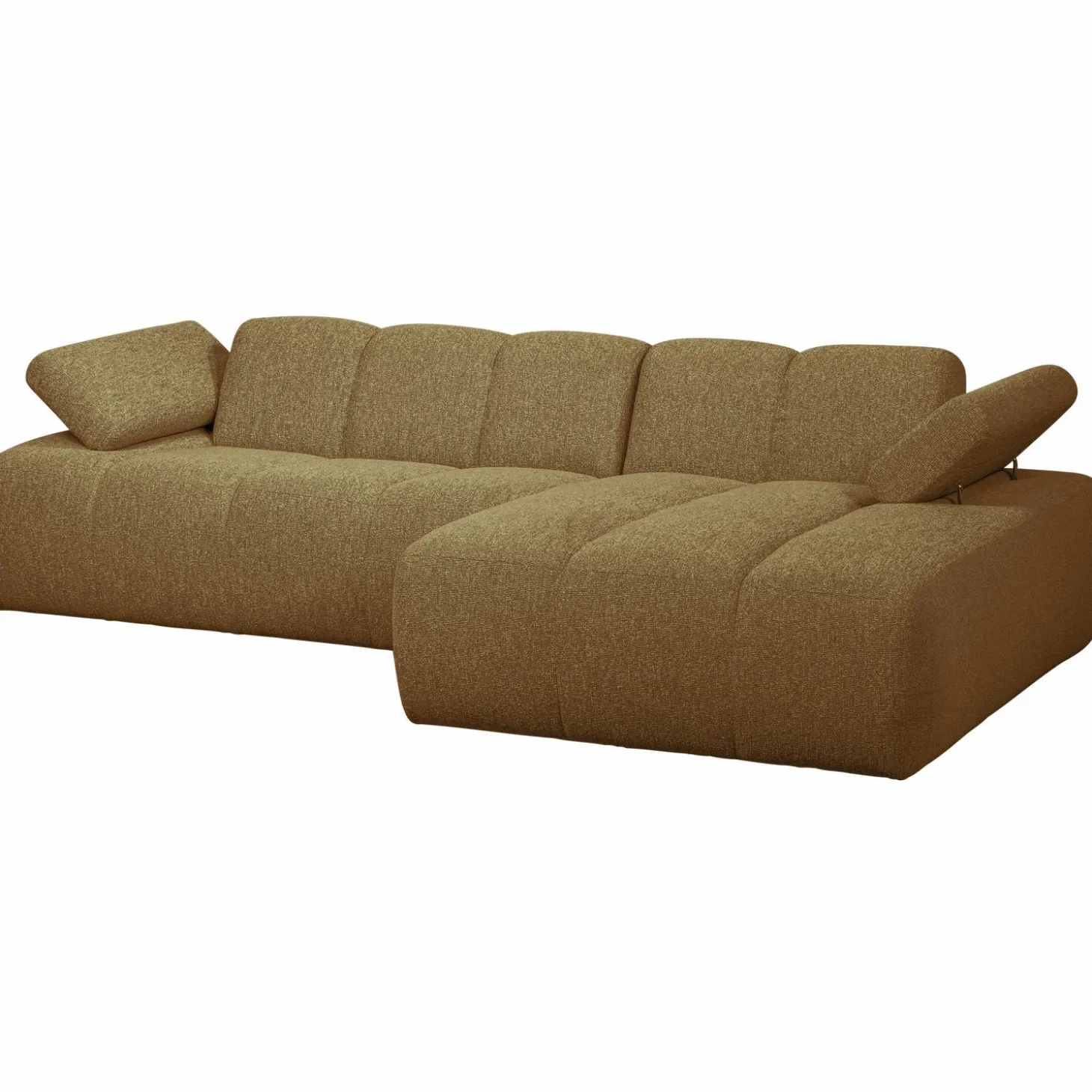 mojo-chaise-longue-bank-rechts-vWQZAOKL-3.webp Sale WOOOD Mojo Chaise Longue Bank Rechts Bouclé Geel Bruin Melange Geel/bruin Melange