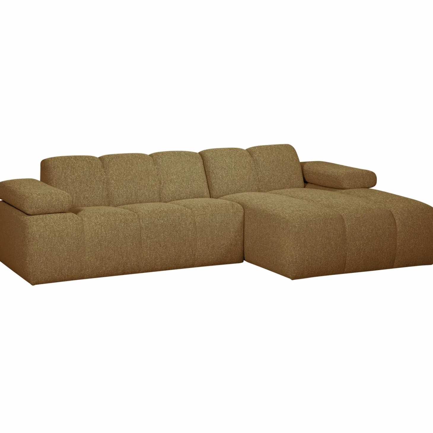 mojo-chaise-longue-bank-rechts-vWQZAOKL-5.webp Sale WOOOD Mojo Chaise Longue Bank Rechts Bouclé Geel Bruin Melange Geel/bruin Melange