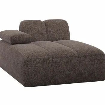 Best WOOOD Mojo Chaise Longue Element Links Wollig Bruin