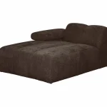 Hot WOOOD Mojo Chaise Longue Element Links Ribstof Bruin
