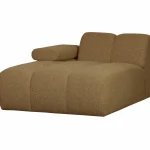 Online WOOOD Mojo Chaise Longue Element Links Bouclé Geel/bruin Melange