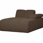 Sale WOOOD Mojo Chaise Longue Element Rechts Bouclé Bruin Melange