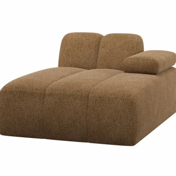 Best WOOOD Mojo Chaise Longue Element Rechts Wollig Honinggeel