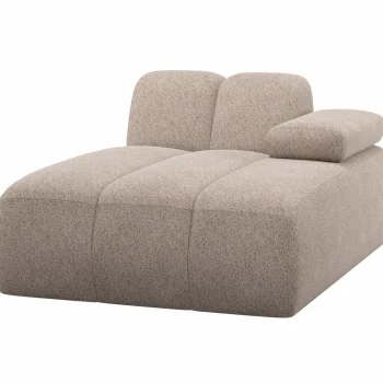 New WOOOD Mojo Chaise Longue Element Rechts Wollig Donkerzand