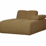 Outlet WOOOD Mojo Chaise Longue Element Rechts Bouclé Geel/bruin Melange