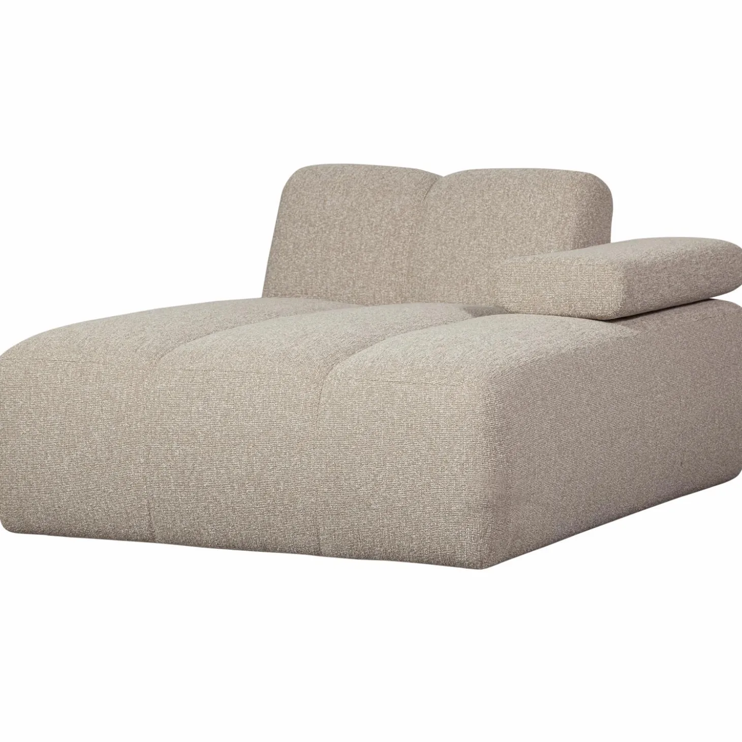mojo-chaise-longue-element-rec-ygngprmF-0.webp Clearance WOOOD Mojo Chaise Longue Element Rechts Bouclé Beige Melange