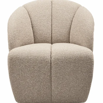 Fashion WOOOD Mojo Draaifauteuil Bouclé Beige Melange