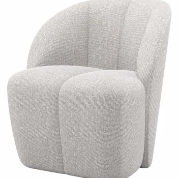 Discount WOOOD Mojo Draaifauteuil Bouclé Ecru Melange