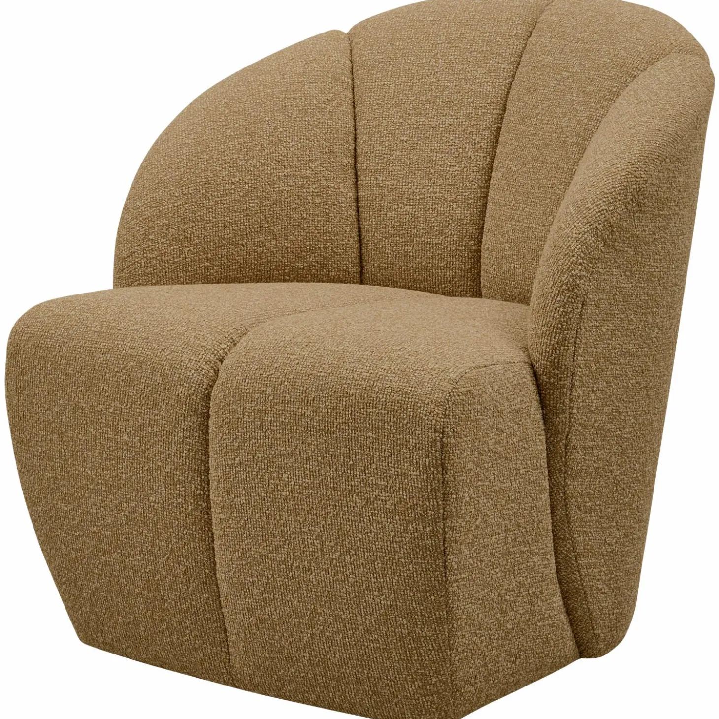 mojo-draaifauteuil-boucl-geelb-DGfInQSH-0.webp New WOOOD Mojo Draaifauteuil Bouclé Geel/bruin Melange