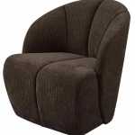 Fashion WOOOD Mojo Draaifauteuil Ribstof Bruin