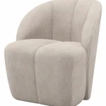 Fashion WOOOD Mojo Draaifauteuil Ribstof Ecru