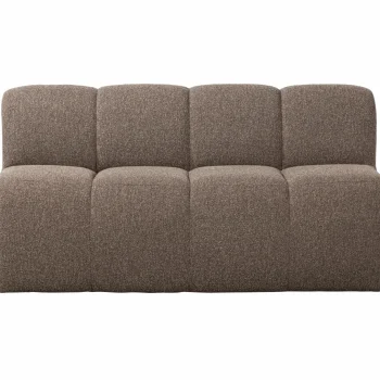 Fashion WOOOD Mojo Eetbankje 164 Cm Met Rugleuning Bouclé Bruin Melange