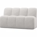 Clearance WOOOD Mojo Eetbankje 164 Cm Met Rugleuning Bouclé Ecru Melange