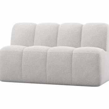 Clearance WOOOD Mojo Eetbankje 164 Cm Met Rugleuning Bouclé Ecru Melange