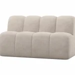 Outlet WOOOD Mojo Eetbankje 164 Cm Met Rugleuning Ribstof Ecru